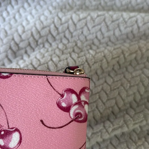 Coach Cherry Corner Zip Wristlet - Picture 5 of 5
